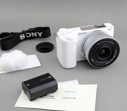 白色  SONY ZV-E10II 二代 + 16-50 II  電動變焦