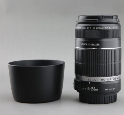 Canon EF-s 55-250mm IS #463xx  防手震  + 遮光罩